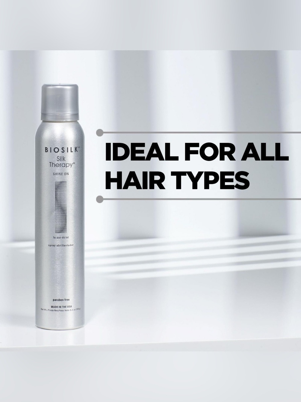Biosilk Silk Therapy Shine On Hair Spray - 5.3oz Full Size